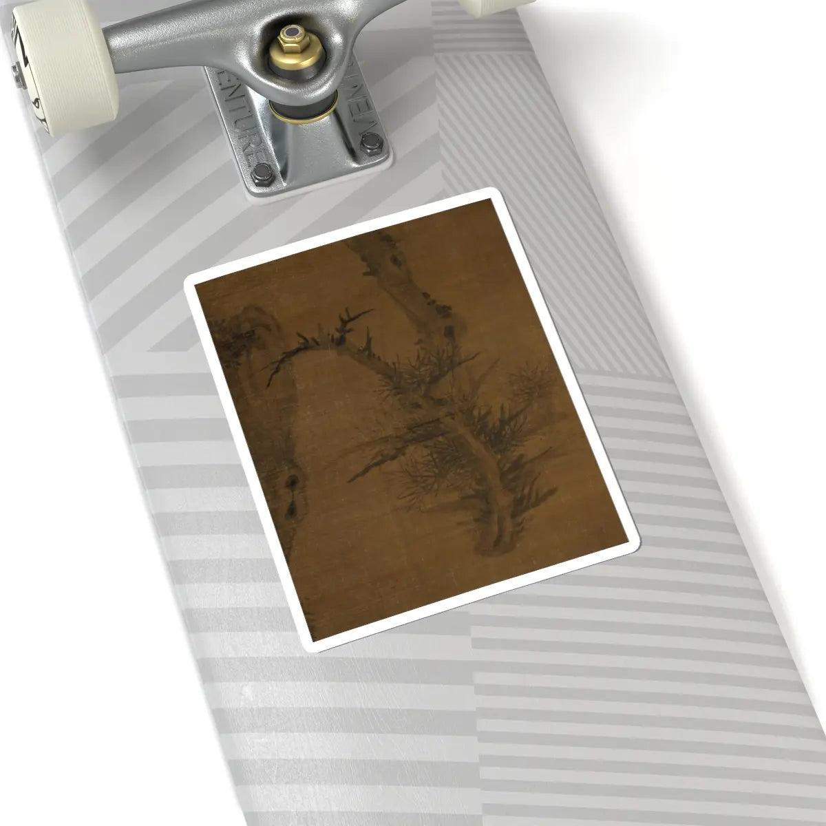 Wu Zhen - Crooked Pine - dated 1335 v3 - STICKER Vinyl Kiss-Cut Decal