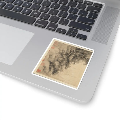 Wu Zhen - Fisherman - ca. 1350 v3 - STICKER Vinyl Kiss-Cut Decal
