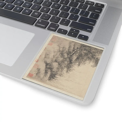 Wu Zhen - Fisherman - ca. 1350 v3 - STICKER Vinyl Kiss-Cut Decal