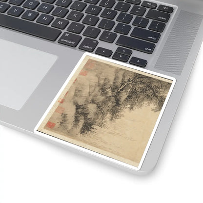 Wu Zhen - Fisherman - ca. 1350 v3 - STICKER Vinyl Kiss-Cut Decal