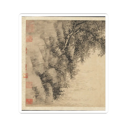 Wu Zhen - Fisherman - ca. 1350 v3 - STICKER Vinyl Kiss-Cut Decal