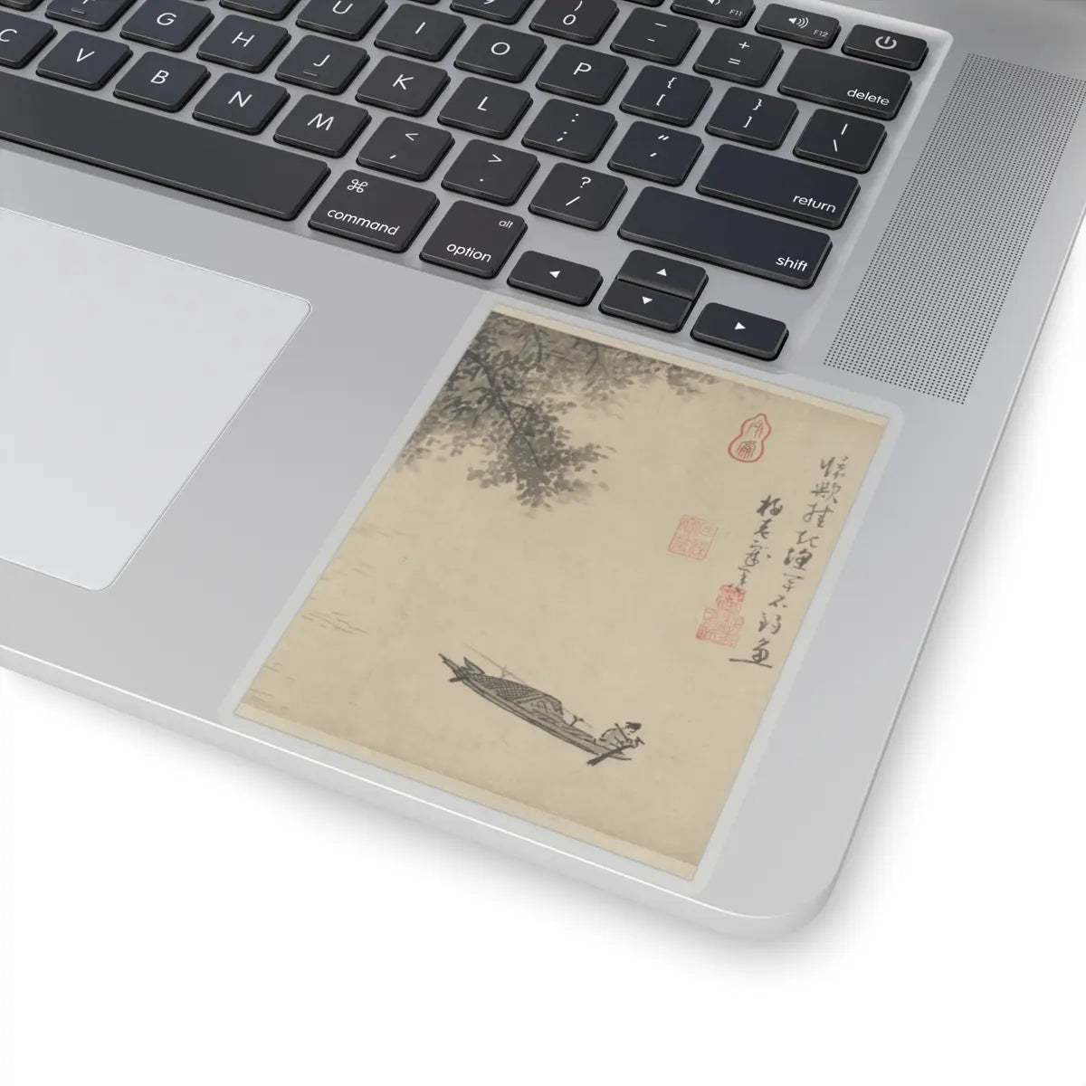 Wu Zhen - Fisherman - ca. 1350 v6 - STICKER Vinyl Kiss-Cut Decal