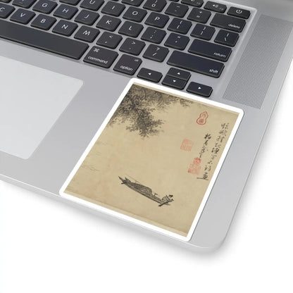 Wu Zhen - Fisherman - ca. 1350 v6 - STICKER Vinyl Kiss-Cut Decal