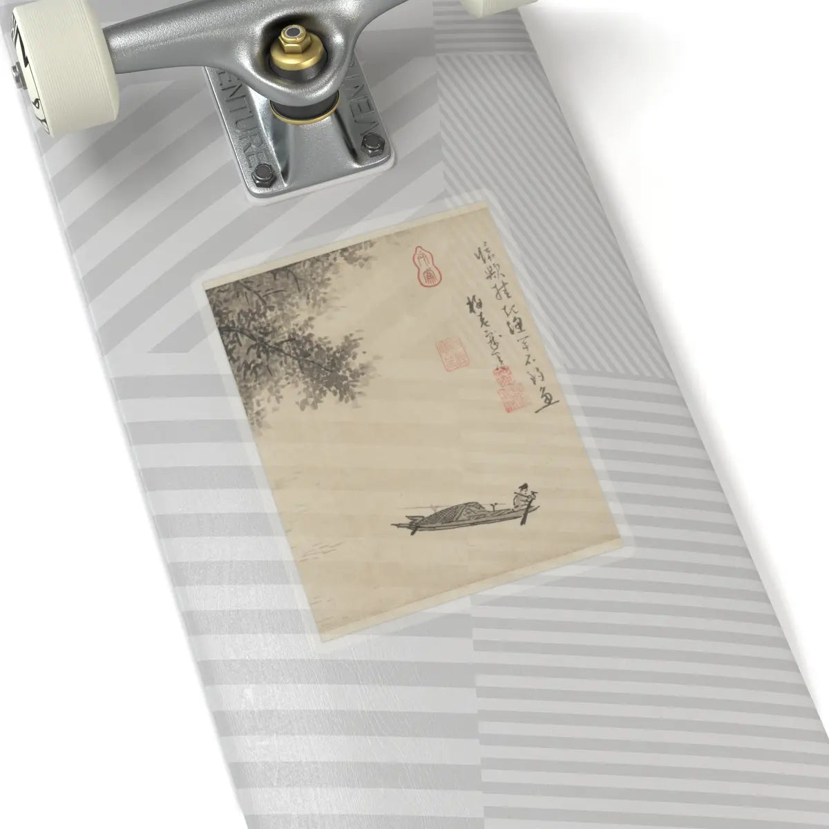 Wu Zhen - Fisherman - ca. 1350 v6 - STICKER Vinyl Kiss-Cut Decal