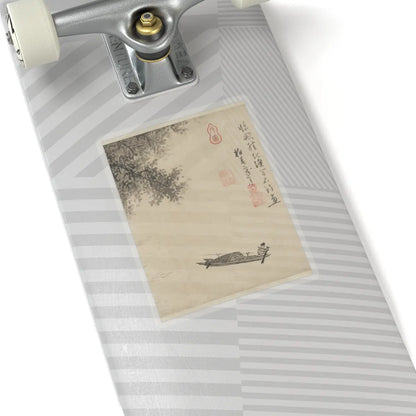 Wu Zhen - Fisherman - ca. 1350 v6 - STICKER Vinyl Kiss-Cut Decal