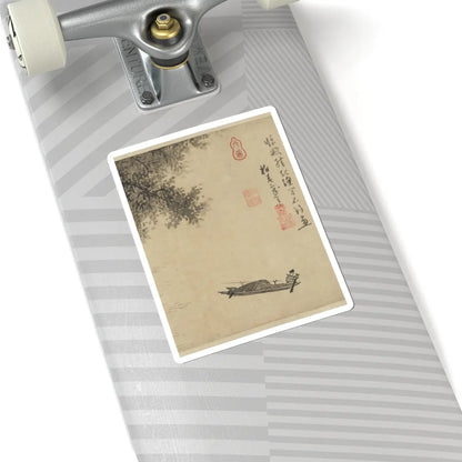 Wu Zhen - Fisherman - ca. 1350 v6 - STICKER Vinyl Kiss-Cut Decal