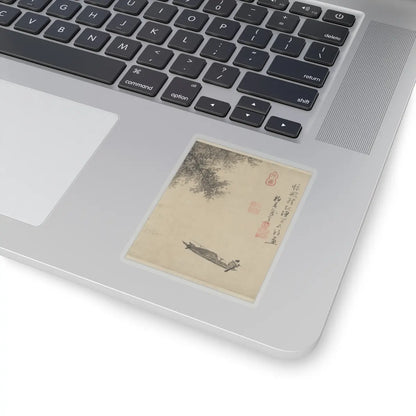 Wu Zhen - Fisherman - ca. 1350 v6 - STICKER Vinyl Kiss-Cut Decal