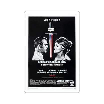 WUSA 1970 Movie Poster STICKER Vinyl Die-Cut Decal 4 Inch - The Sticker Space