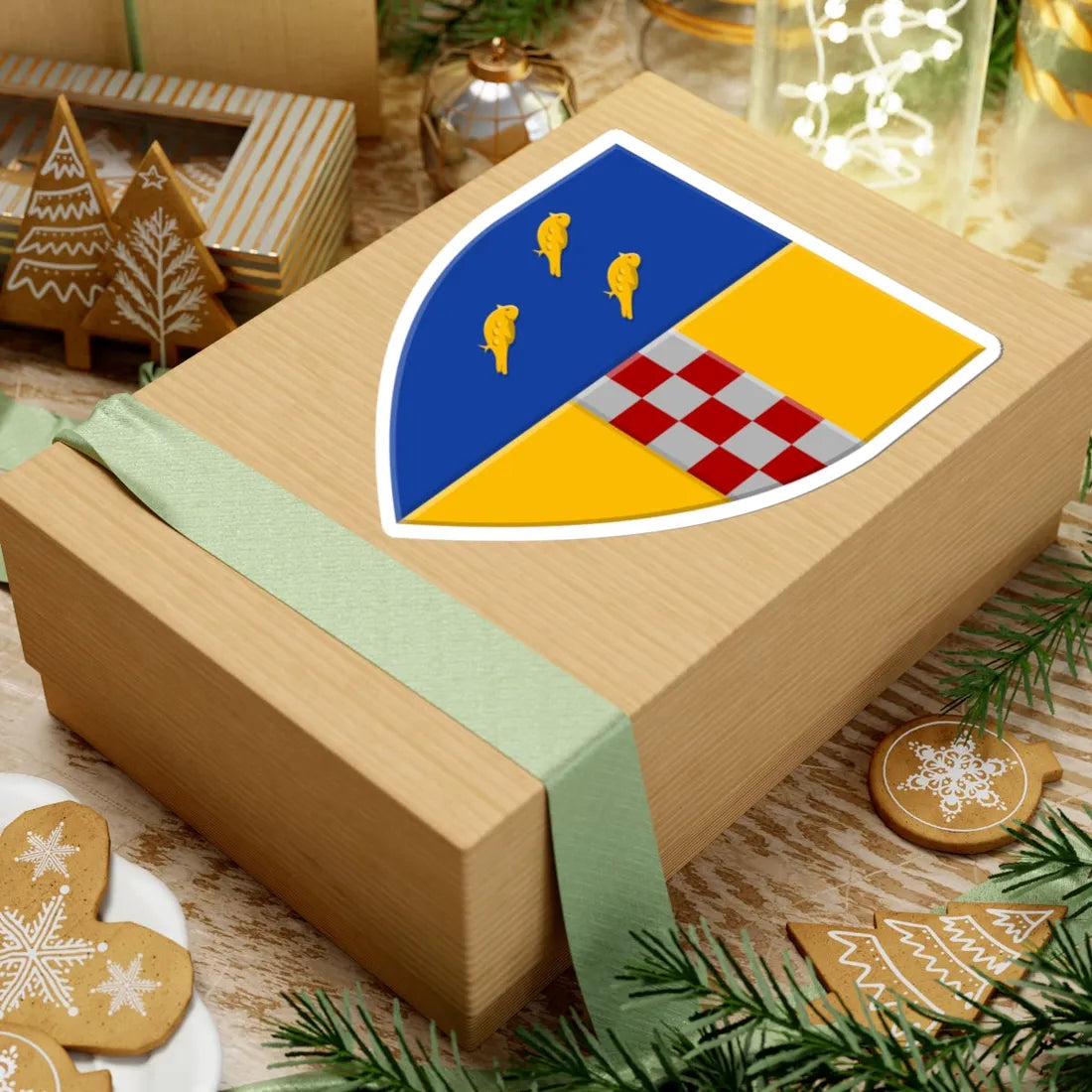 Wuustwezel wapen (Belgium) (Coat of Arms) STICKER Vinyl Kiss-Cut Decal - The Sticker Space