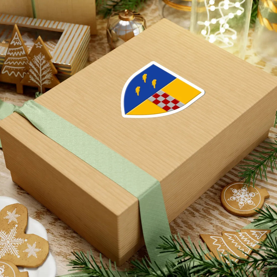 Wuustwezel wapen (Belgium) (Coat of Arms) STICKER Vinyl Kiss-Cut Decal - The Sticker Space