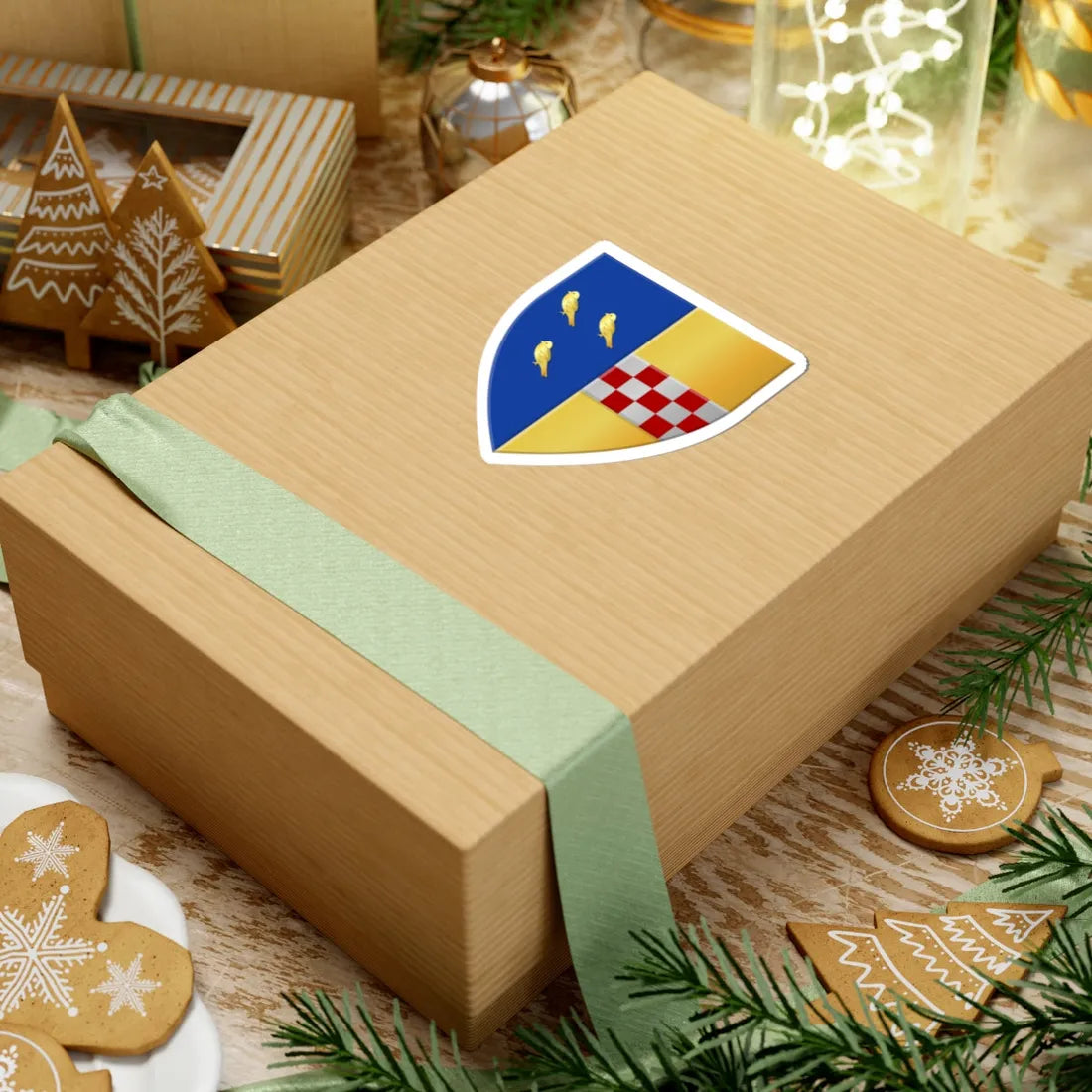 Wuustwezel wapen2 (Belgium) (Coat of Arms) STICKER Vinyl Kiss-Cut Decal - The Sticker Space