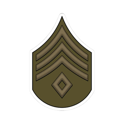 WW1 1sgt (United States) (Military Rank) STICKER Vinyl Kiss-Cut Decal 3 Inch White - The Sticker Space
