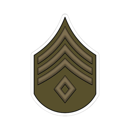 WW1 1sgt (United States) (Military Rank) STICKER Vinyl Kiss-Cut Decal 6 Inch White - The Sticker Space