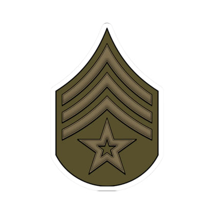 WW1 ColorSgt (United States) (Military Rank) STICKER Vinyl Kiss-Cut Decal 2 Inch White - The Sticker Space