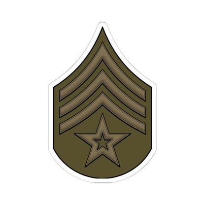 WW1 ColorSgt (United States) (Military Rank) STICKER Vinyl Kiss-Cut Decal 6 Inch White - The Sticker Space