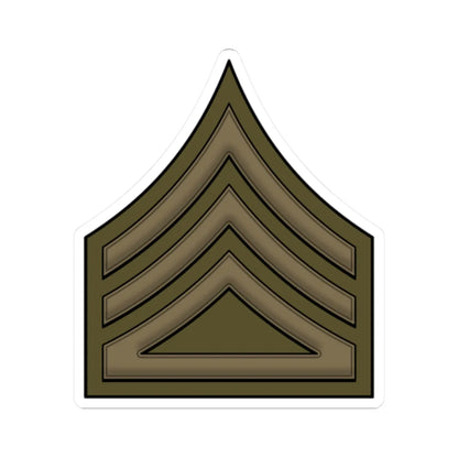 WW1 CompanySupplySgt (United States) (Military Rank) STICKER Vinyl Kiss-Cut Decal 2 Inch White - The Sticker Space