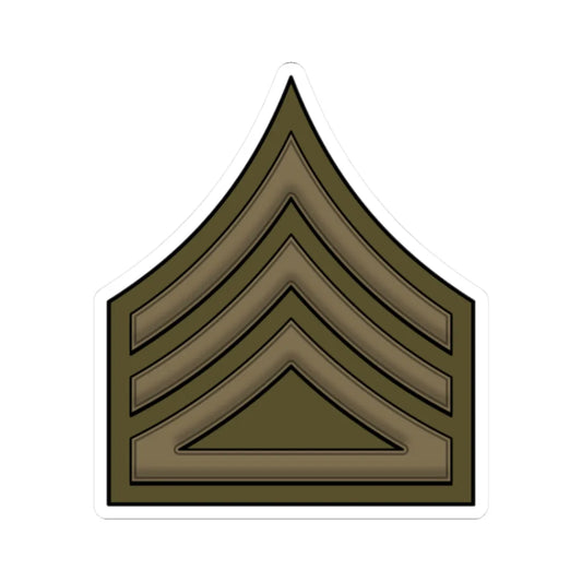 WW1 CompanySupplySgt (United States) (Military Rank) STICKER Vinyl Kiss-Cut Decal 2 Inch White - The Sticker Space