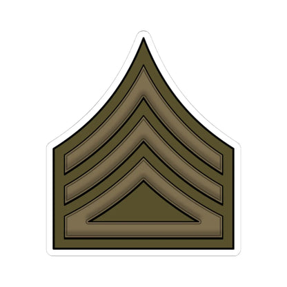 WW1 CompanySupplySgt (United States) (Military Rank) STICKER Vinyl Kiss-Cut Decal 4 Inch White - The Sticker Space