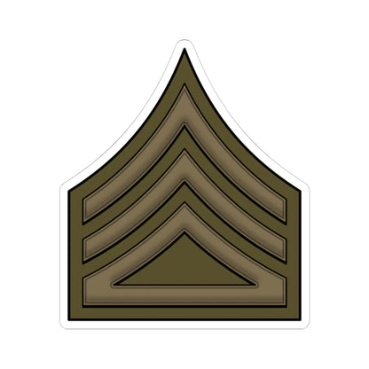 WW1 CompanySupplySgt (United States) (Military Rank) STICKER Vinyl Kiss-Cut Decal 6 Inch White - The Sticker Space