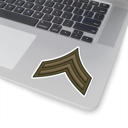 WW1 Corporal (United States) (Military Rank) STICKER Vinyl Kiss-Cut Decal - The Sticker Space
