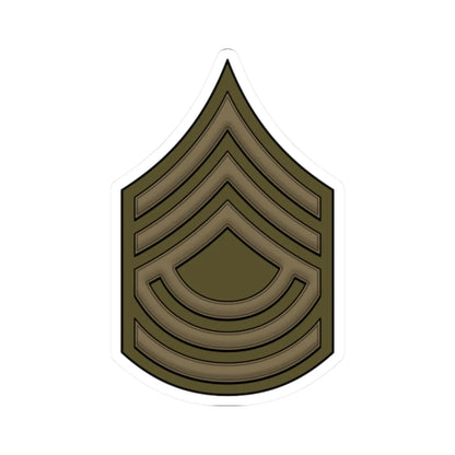 WW1 RegSgtMajor (United States) (Military Rank) STICKER Vinyl Kiss-Cut Decal 2 Inch White - The Sticker Space