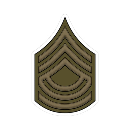 WW1 RegSgtMajor (United States) (Military Rank) STICKER Vinyl Kiss-Cut Decal 3 Inch White - The Sticker Space