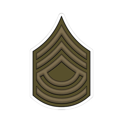 WW1 RegSgtMajor (United States) (Military Rank) STICKER Vinyl Kiss-Cut Decal 4 Inch White - The Sticker Space