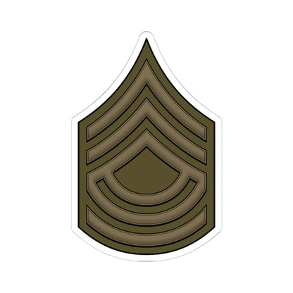 WW1 RegSgtMajor (United States) (Military Rank) STICKER Vinyl Kiss-Cut Decal 6 Inch White - The Sticker Space