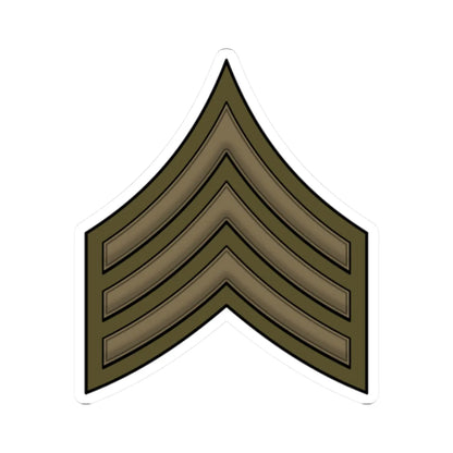 WW1 Sergeant (United States) (Military Rank) STICKER Vinyl Kiss-Cut Decal 2 Inch White - The Sticker Space