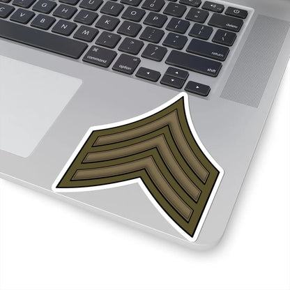 WW1 Sergeant (United States) (Military Rank) STICKER Vinyl Kiss-Cut Decal - The Sticker Space