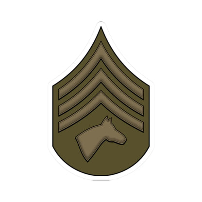 WW1 StableSgt (United States) (Military Rank) STICKER Vinyl Kiss-Cut Decal 2 Inch White - The Sticker Space