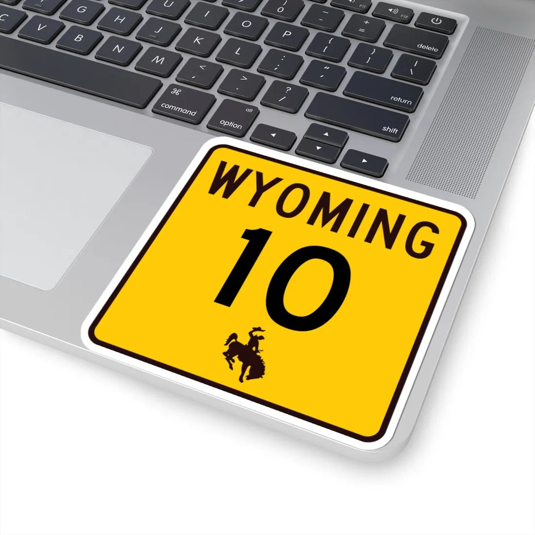 WY-10 (Wyoming) (Road Sign) STICKER Vinyl Kiss-Cut Decal - The Sticker Space