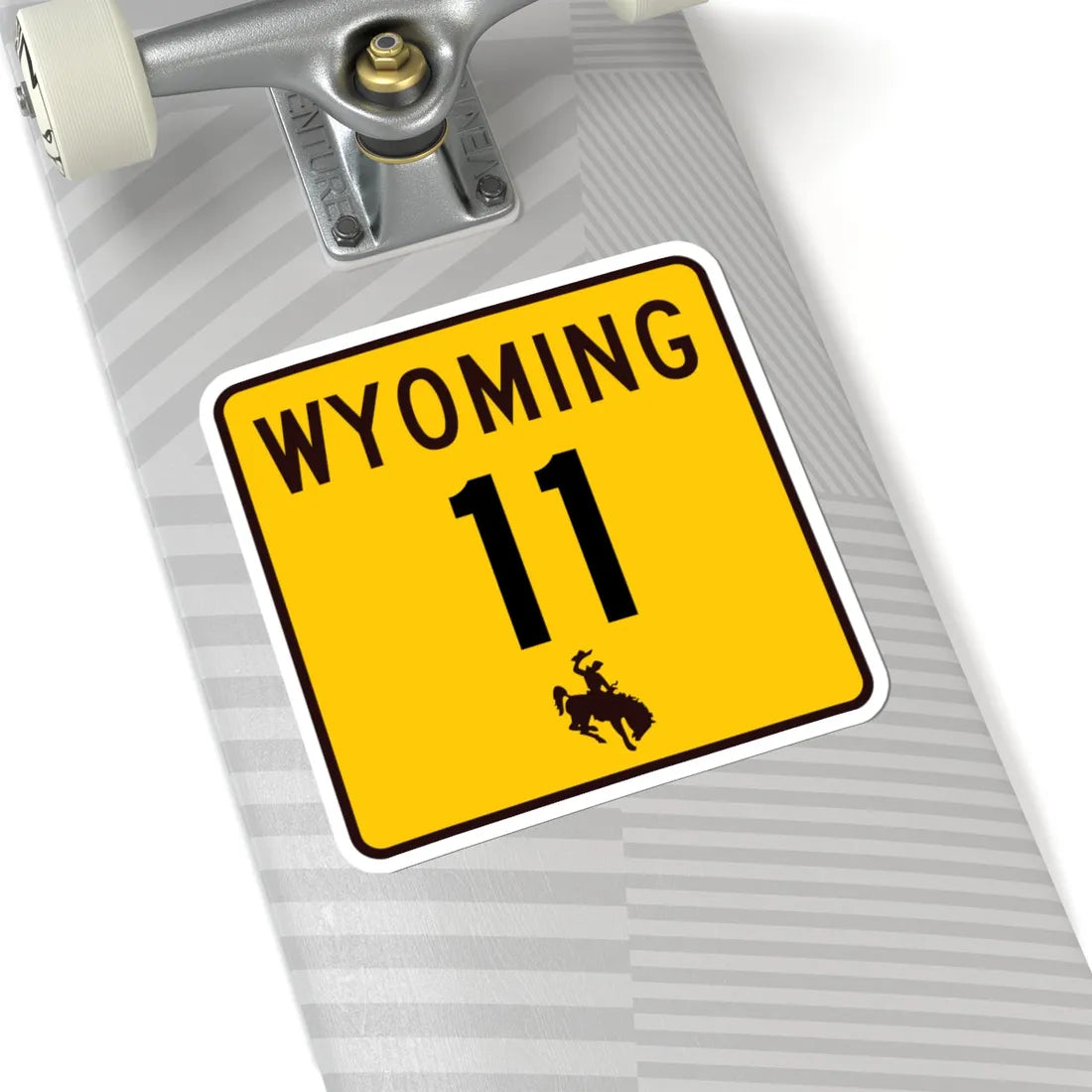 WY-11 (Wyoming) (Road Sign) STICKER Vinyl Kiss-Cut Decal - The Sticker Space