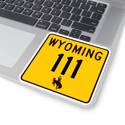 WY-111 (Wyoming) (Road Sign) STICKER Vinyl Kiss-Cut Decal - The Sticker Space