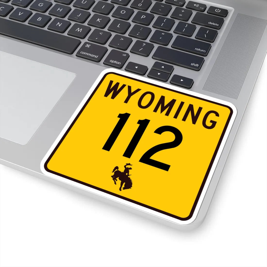 WY-112 (Wyoming) (Road Sign) STICKER Vinyl Kiss-Cut Decal - The Sticker Space