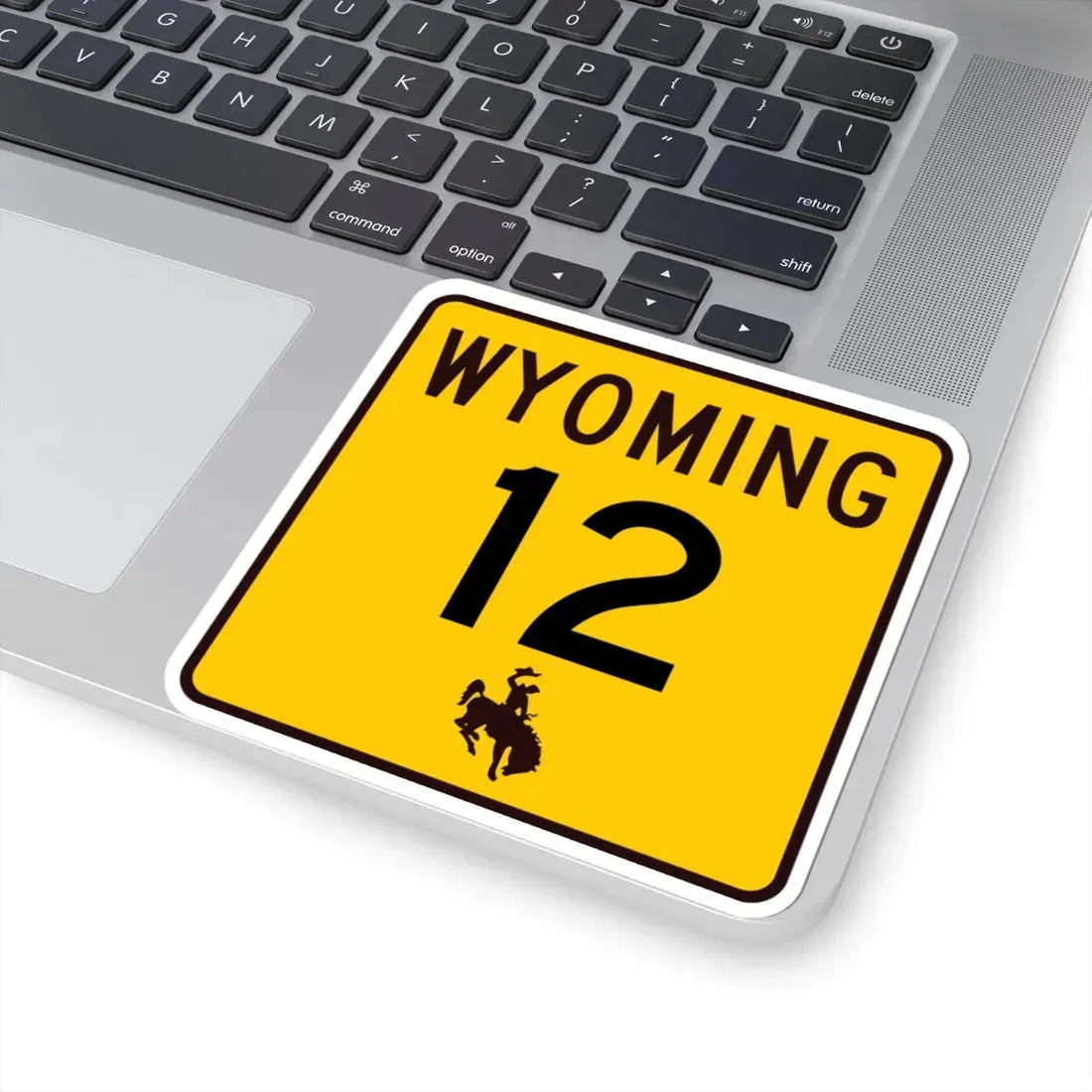 WY-12 (Wyoming) (Road Sign) STICKER Vinyl Kiss-Cut Decal - The Sticker Space