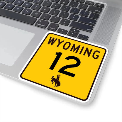 WY-12 (Wyoming) (Road Sign) STICKER Vinyl Kiss-Cut Decal - The Sticker Space