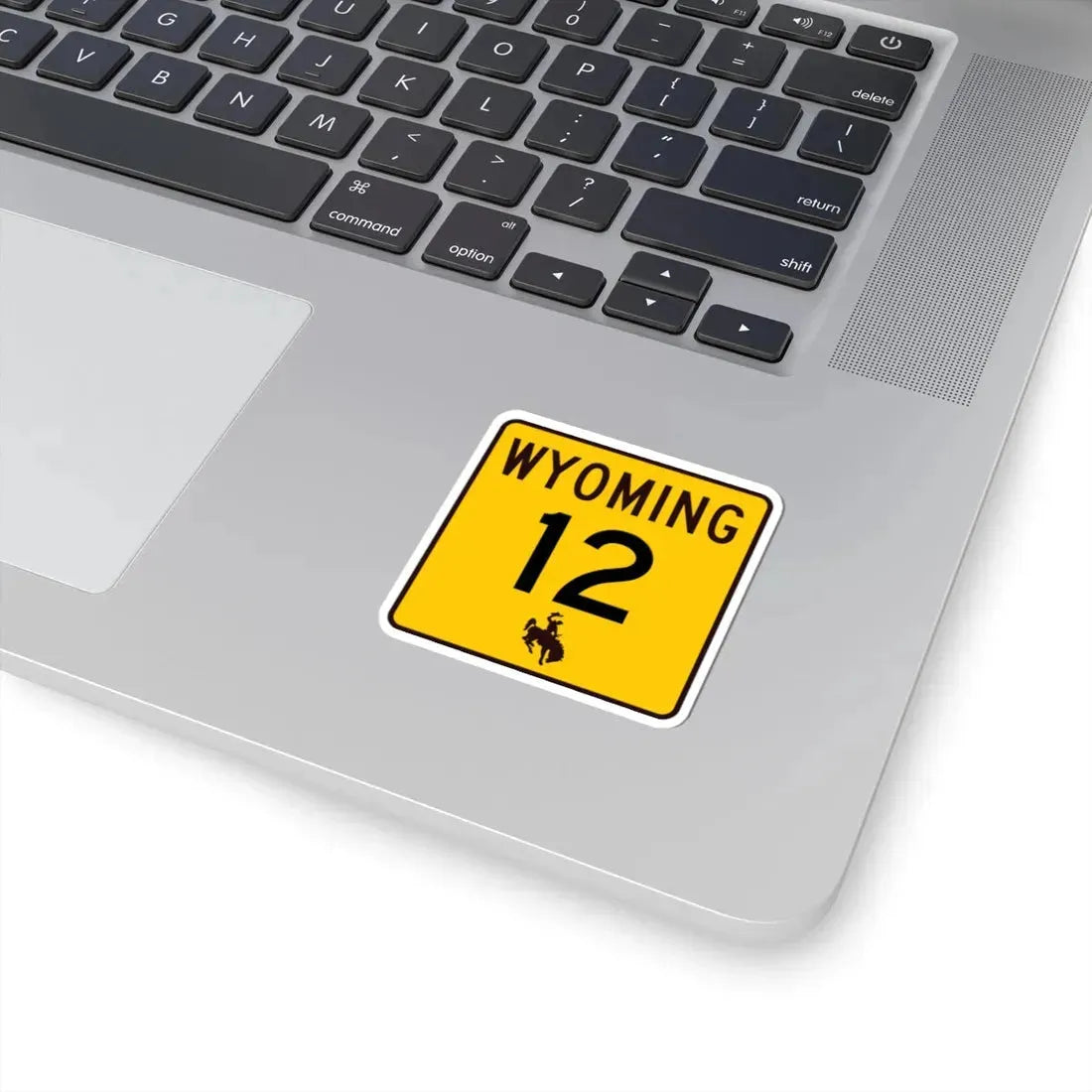 WY-12 (Wyoming) (Road Sign) STICKER Vinyl Kiss-Cut Decal - The Sticker Space