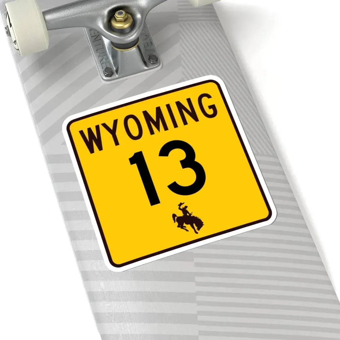 WY-13 (Wyoming) (Road Sign) STICKER Vinyl Kiss-Cut Decal - The Sticker Space