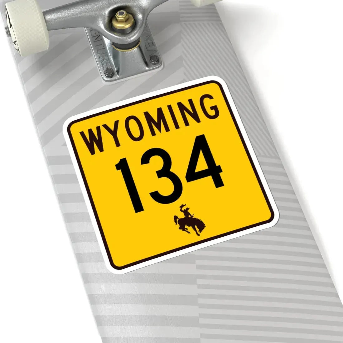 WY-134 (Wyoming) (Road Sign) STICKER Vinyl Kiss-Cut Decal - The Sticker Space