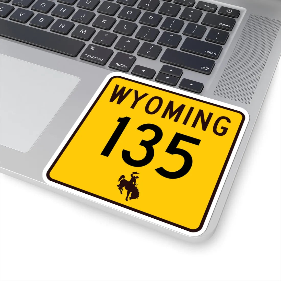 WY-135 (Wyoming) (Road Sign) STICKER Vinyl Kiss-Cut Decal - The Sticker Space