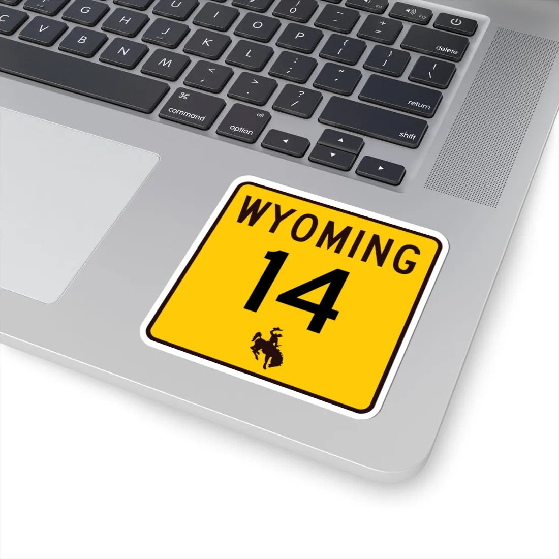 WY-14 (Wyoming) (Road Sign) STICKER Vinyl Kiss-Cut Decal - The Sticker Space
