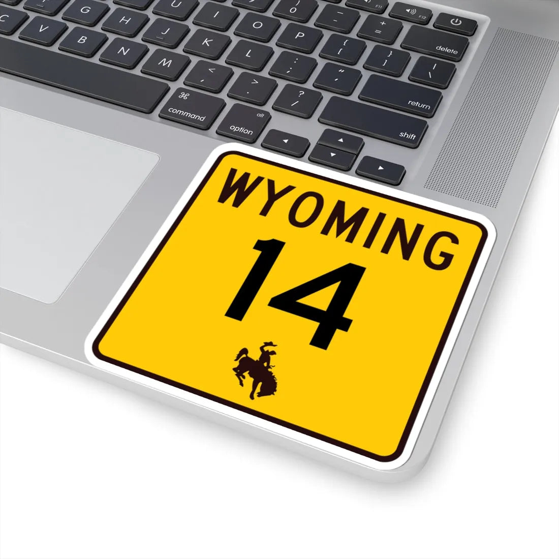 WY-14 (Wyoming) (Road Sign) STICKER Vinyl Kiss-Cut Decal - The Sticker Space