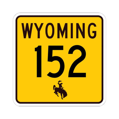 WY-152 (Wyoming) (Road Sign) STICKER Vinyl Kiss-Cut Decal 6 Inch White - The Sticker Space