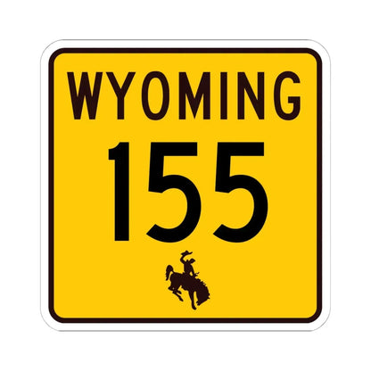 WY-155 (Wyoming) (Road Sign) STICKER Vinyl Kiss-Cut Decal - The Sticker Space