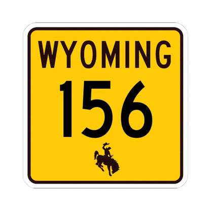 WY-156 (Wyoming) (Road Sign) STICKER Vinyl Kiss-Cut Decal - The Sticker Space