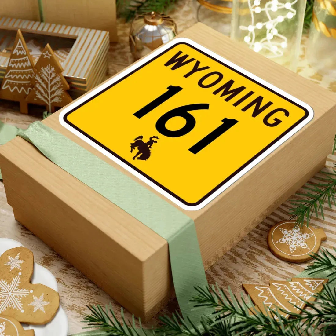 WY-161 (Wyoming) (Road Sign) STICKER Vinyl Kiss-Cut Decal - The Sticker Space