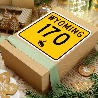 WY-170 (Wyoming) (Road Sign) STICKER Vinyl Kiss-Cut Decal - The Sticker Space