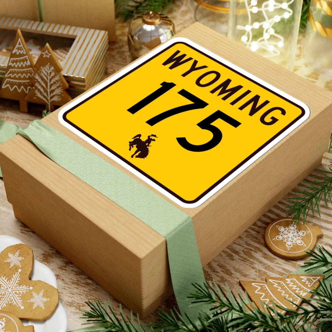 WY-175 (Wyoming) (Road Sign) STICKER Vinyl Kiss-Cut Decal - The Sticker Space