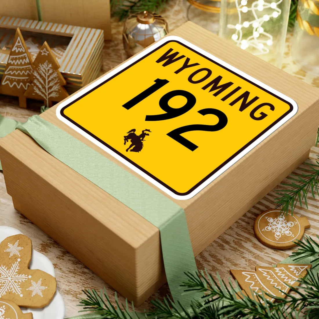 WY-192 (Wyoming) (Road Sign) STICKER Vinyl Kiss-Cut Decal - The Sticker Space